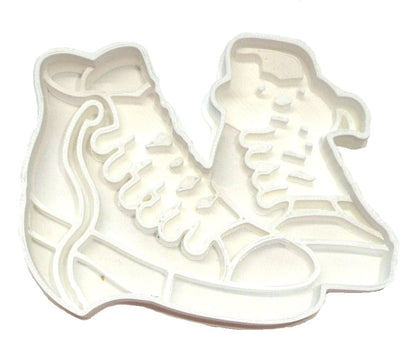 Sneakers Pair High Top Shoes with Lace Detail Cookie Cutter USA PR3207