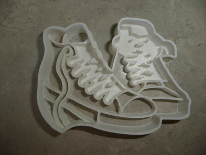 Sneakers Pair High Top Shoes with Lace Detail Cookie Cutter USA PR3207