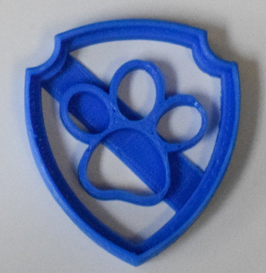 6x Ryder Badge Paw Patrol Fondant Cutter Cupcake Topper Size 1.75" USA FD325