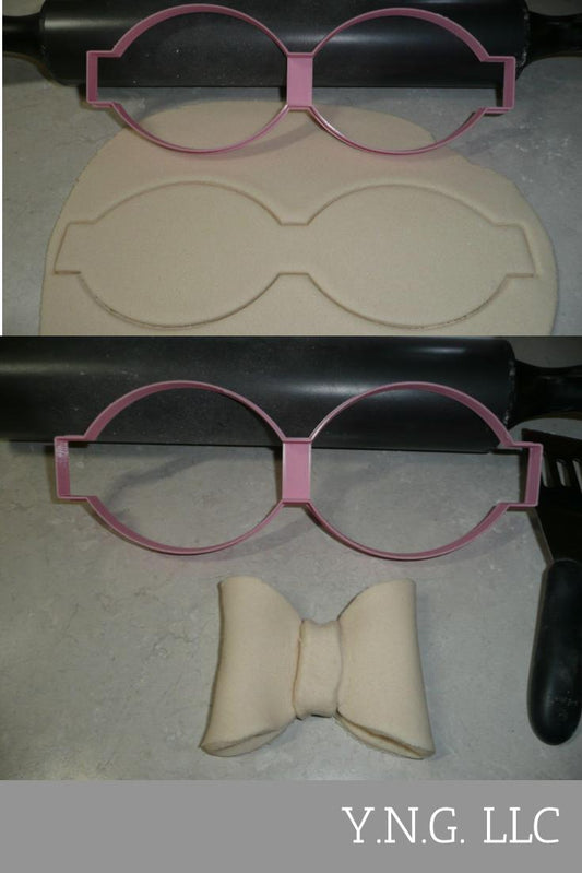 Full Size Cookie Cutter Bow Or 3D Fondant Cake Bow Baking Tool USA PR3371