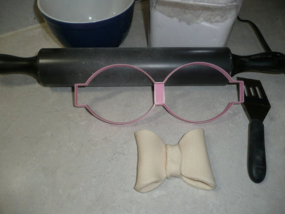Full Size Cookie Cutter Bow Or 3D Fondant Cake Bow Baking Tool USA PR3371