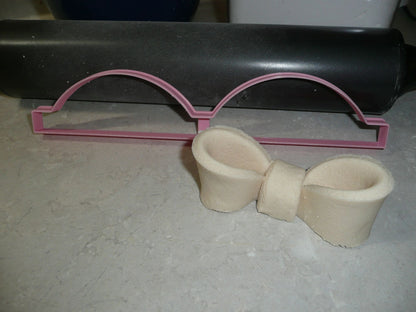 Half Size Cookie Cutter Bow Or 3D Fondant Cake Bow Baking Tool USA PR3372