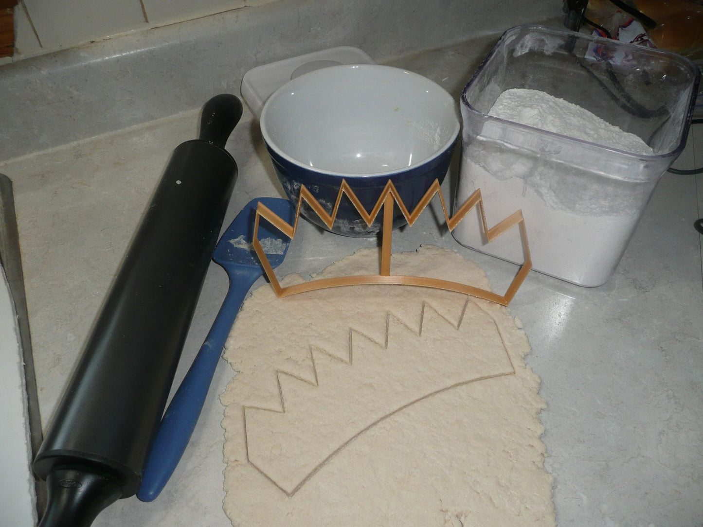 Crown Outline King Queen Large Cookie Cutter Or 3D Fondant Cake USA PR3373