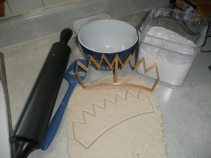 Crown Outline King Queen Large Cookie Cutter Or 3D Fondant Cake USA PR3373