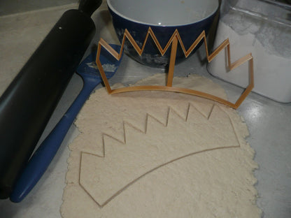 Crown Outline King Queen Large Cookie Cutter Or 3D Fondant Cake USA PR3373