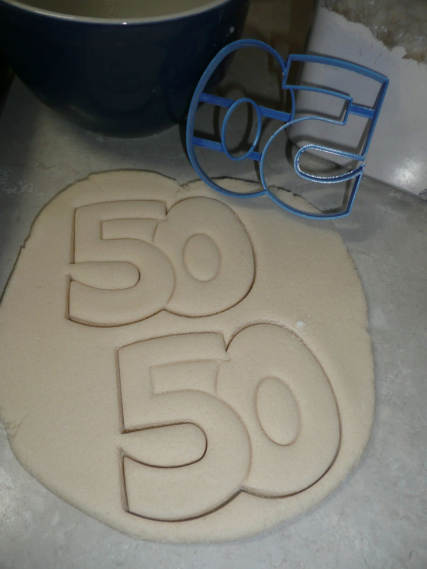 Number Fifty 50 Detailed Birthday Anniversary Sports Cookie Cutter USA PR3435