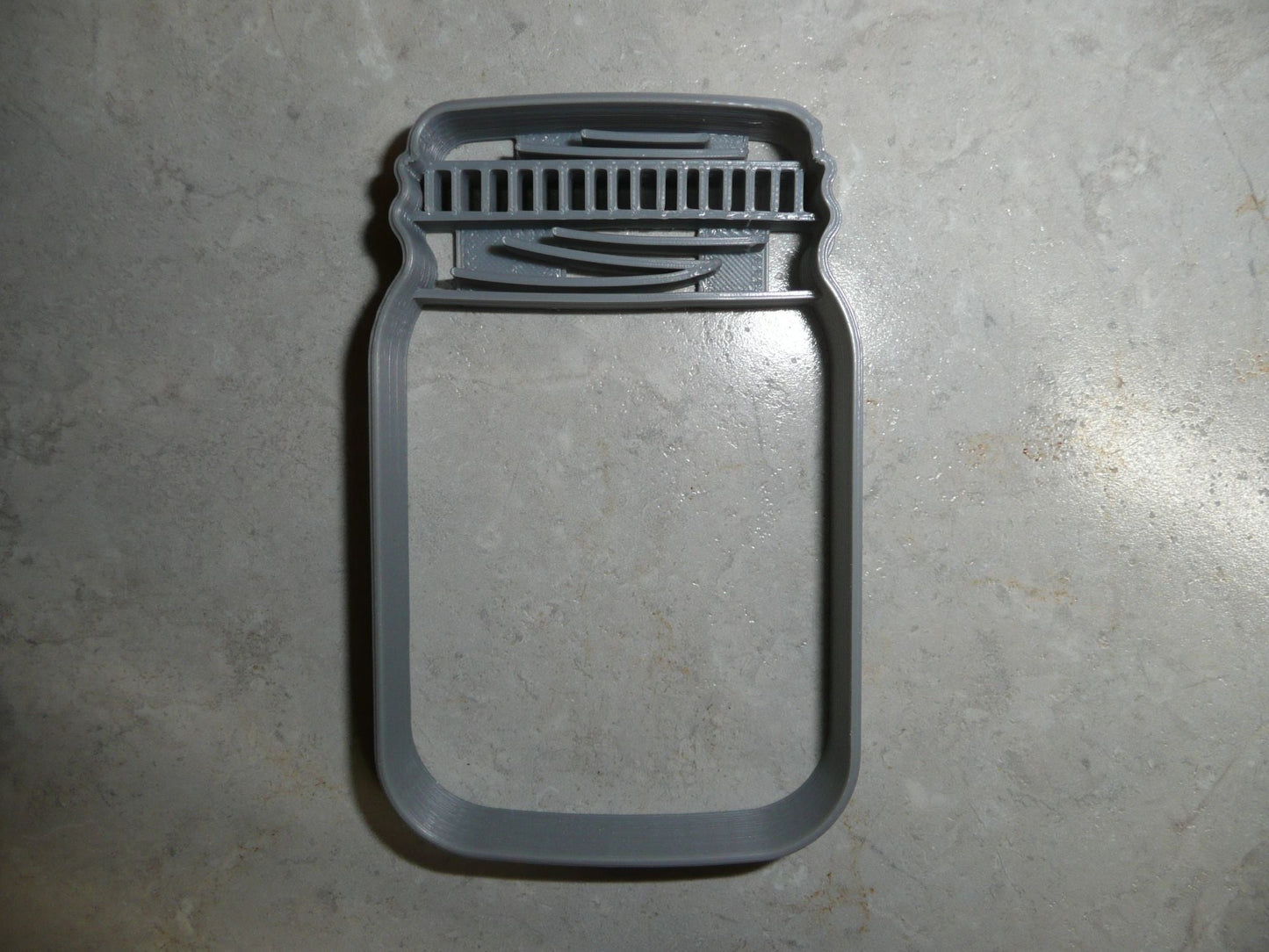 Mason Jar Detailed Lid Small Size Cookie Cutter Made in USA PR3436