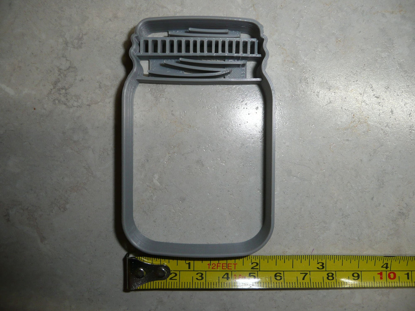 Mason Jar Detailed Lid Small Size Cookie Cutter Made in USA PR3436