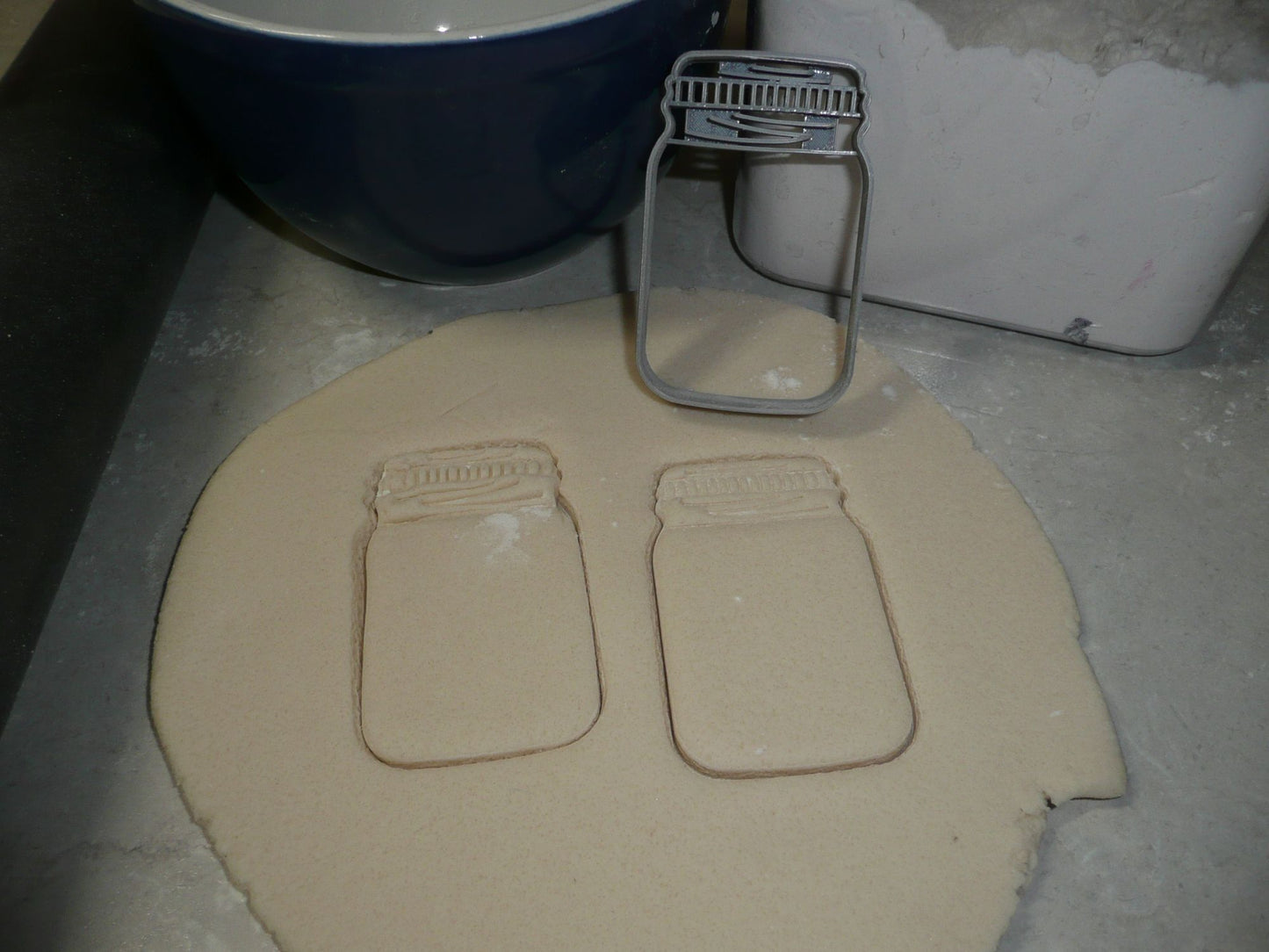 Mason Jar Detailed Lid Small Size Cookie Cutter Made in USA PR3436