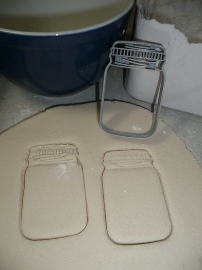 Mason Jar Detailed Lid Small Size Cookie Cutter Made in USA PR3436