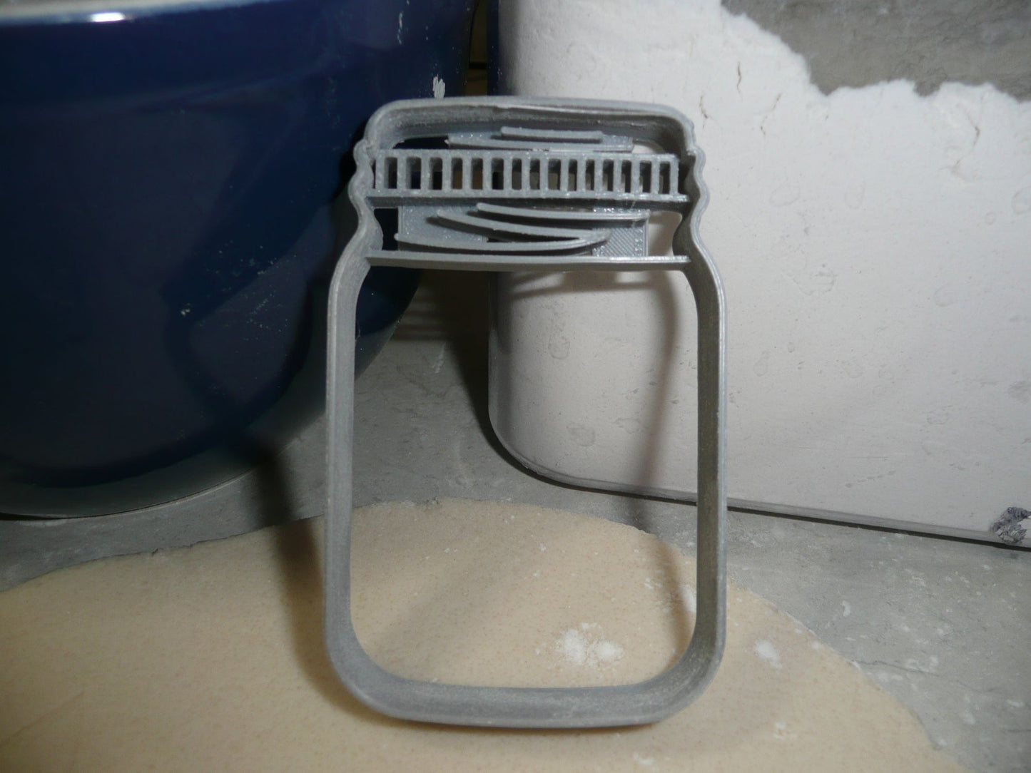 Mason Jar Detailed Lid Small Size Cookie Cutter Made in USA PR3436