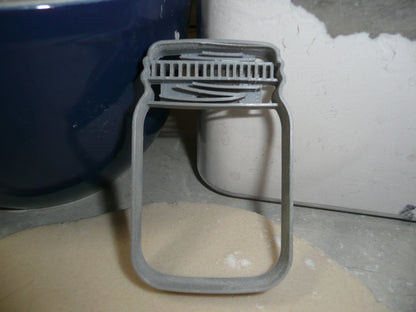Mason Jar Detailed Lid Small Size Cookie Cutter Made in USA PR3436