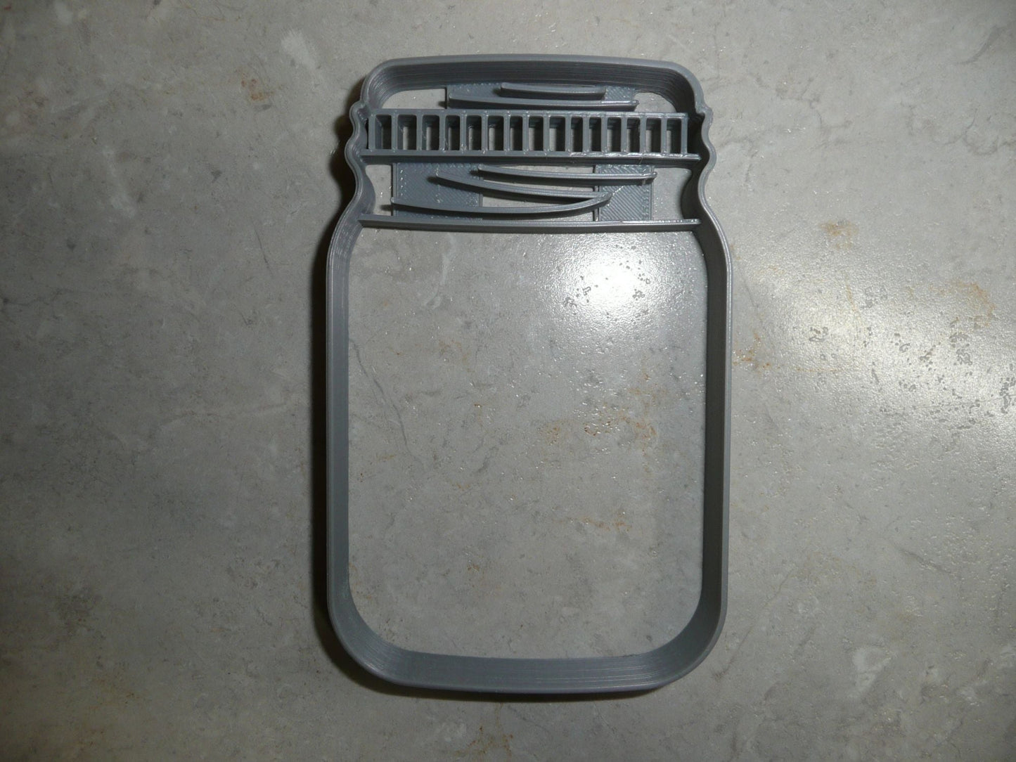 Mason Jar Detailed Lid Medium Size Cookie Cutter Made in USA PR3437