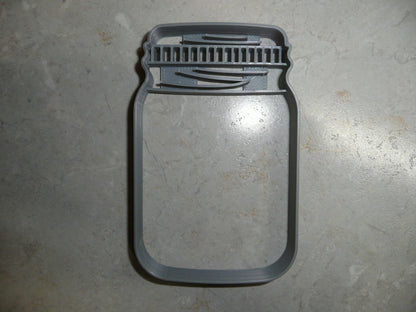Mason Jar Detailed Lid Medium Size Cookie Cutter Made in USA PR3437