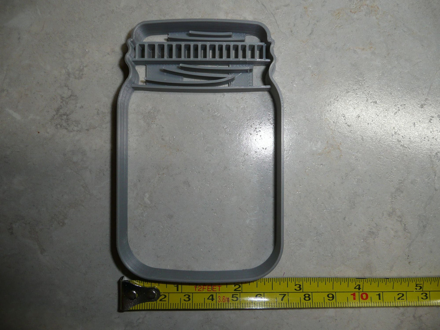 Mason Jar Detailed Lid Medium Size Cookie Cutter Made in USA PR3437