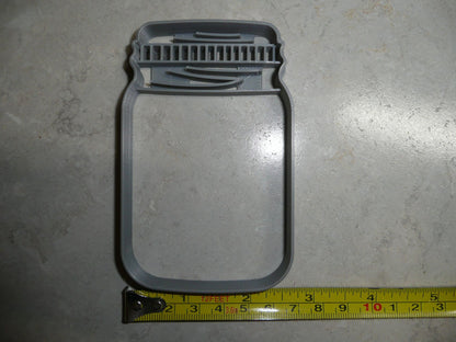 Mason Jar Detailed Lid Medium Size Cookie Cutter Made in USA PR3437