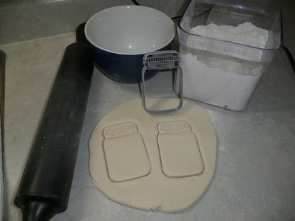 Mason Jar Detailed Lid Medium Size Cookie Cutter Made in USA PR3437