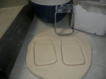 Mason Jar Detailed Lid Medium Size Cookie Cutter Made in USA PR3437