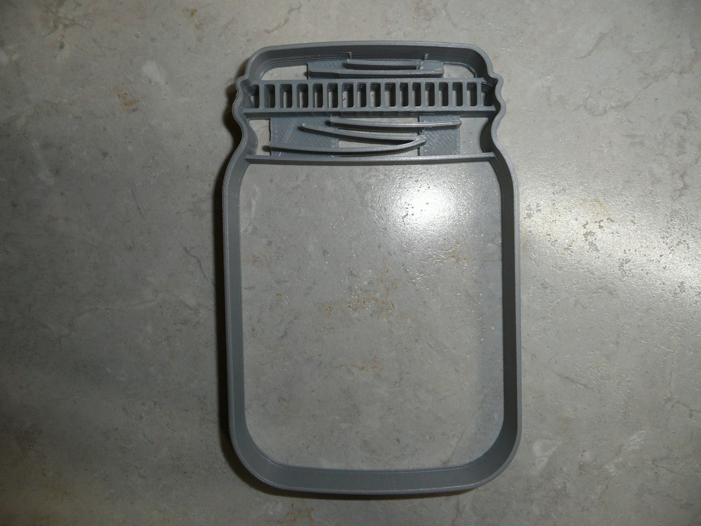 Mason Jar Detailed Lid Large Size Cookie Cutter Made in USA PR3438