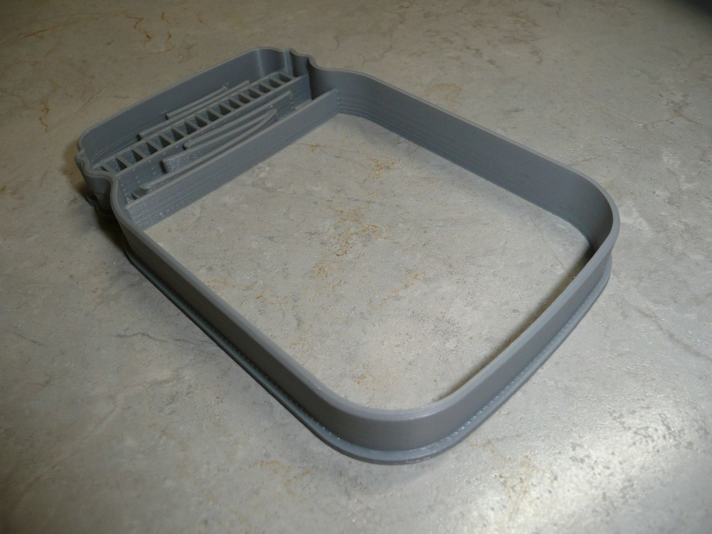 Mason Jar Detailed Lid Large Size Cookie Cutter Made in USA PR3438