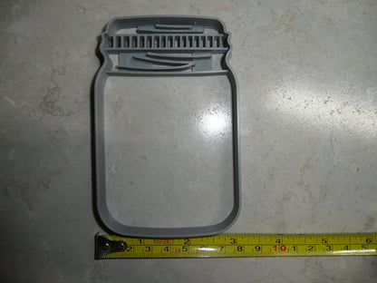 Mason Jar Detailed Lid Large Size Cookie Cutter Made in USA PR3438