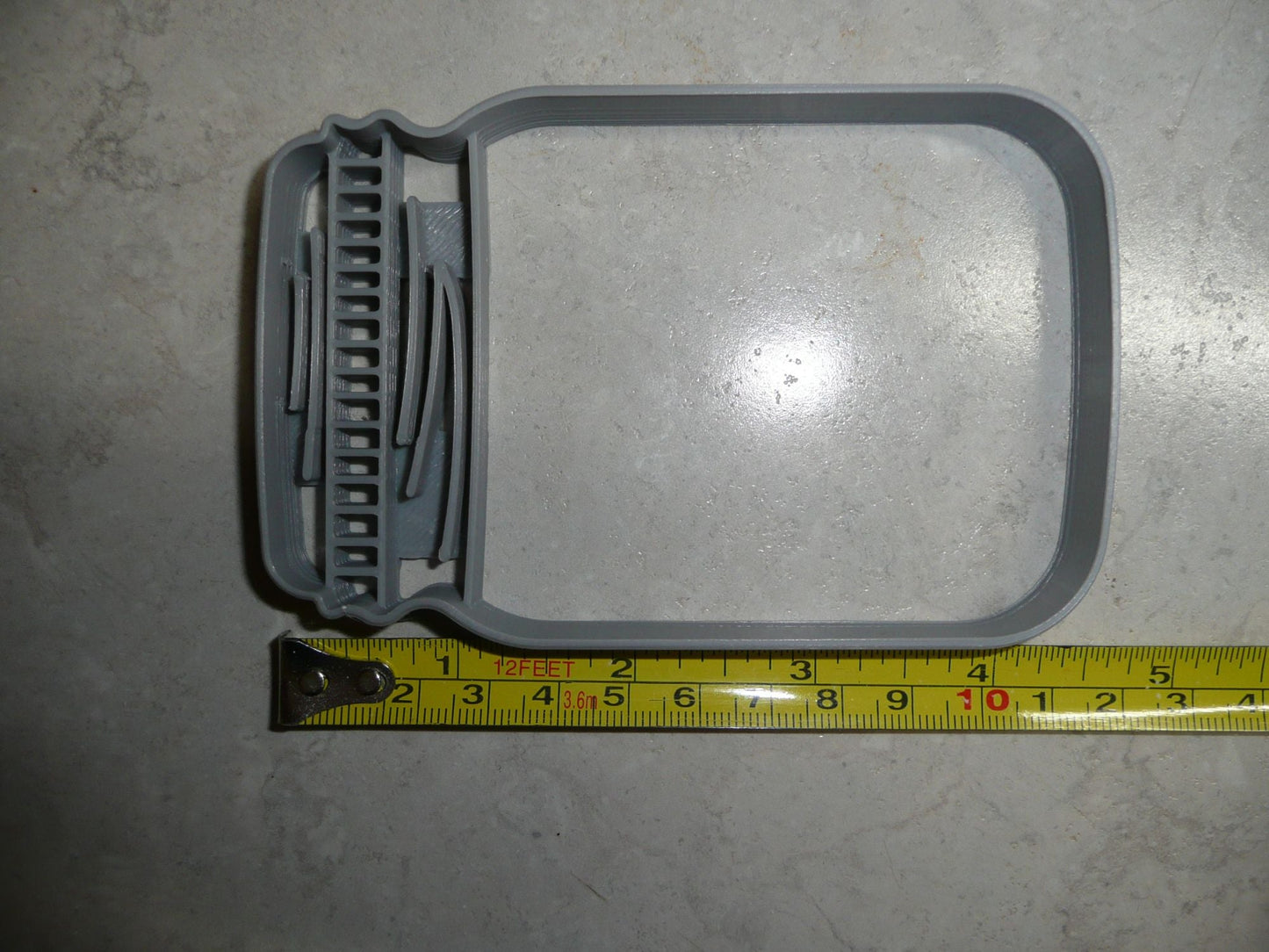Mason Jar Detailed Lid Large Size Cookie Cutter Made in USA PR3438