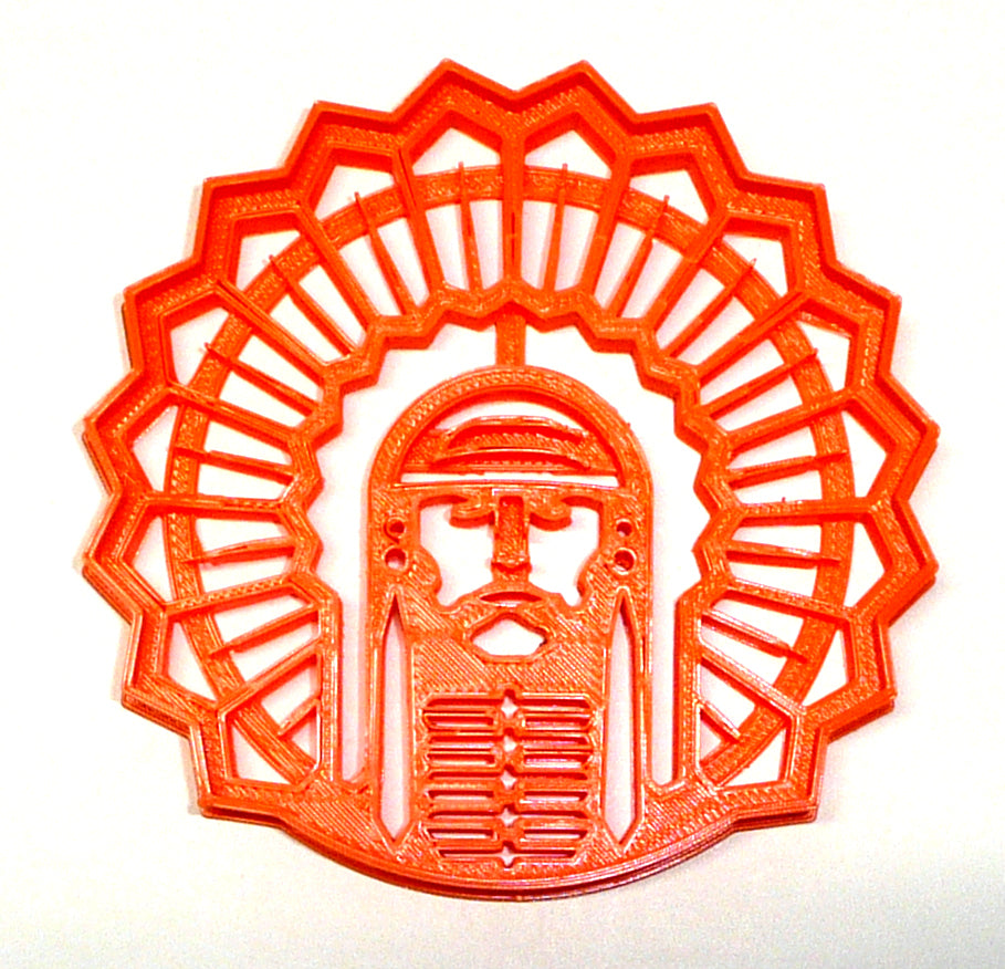 University of Illinois Chief Illiniwek Fighting Illini Cookie Cutter USA PR3442