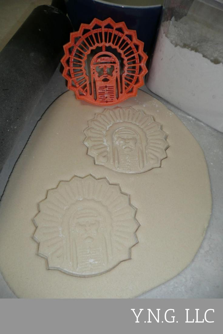 University of Illinois Chief Illiniwek Fighting Illini Cookie Cutter USA PR3442