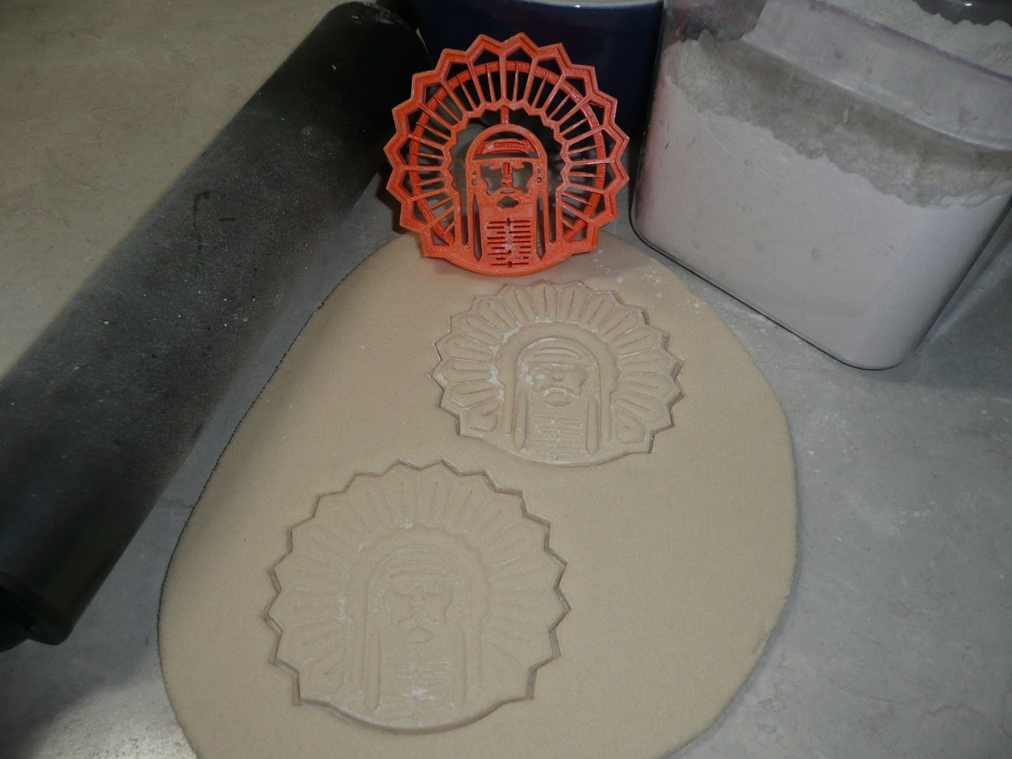 University of Illinois Chief Illiniwek Fighting Illini Cookie Cutter USA PR3442