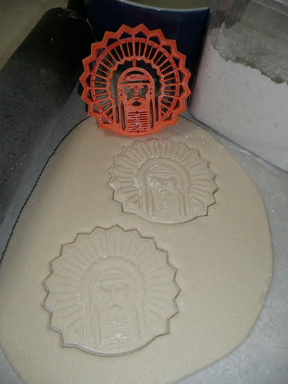 University of Illinois Chief Illiniwek Fighting Illini Cookie Cutter USA PR3442