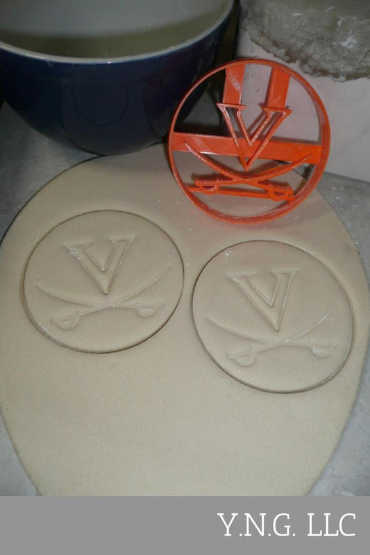 V Letter University of Virginia Cavaliers Athletics Cookie Cutter USA PR3444