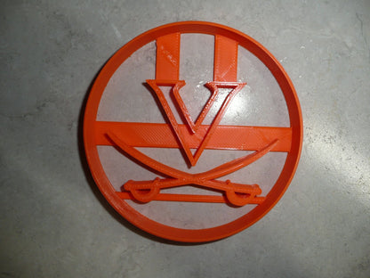 V Letter University of Virginia Cavaliers Athletics Cookie Cutter USA PR3444