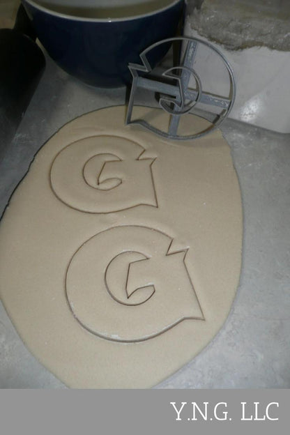 G Letter Georgetown University College Athletics Cookie Cutter USA PR3446