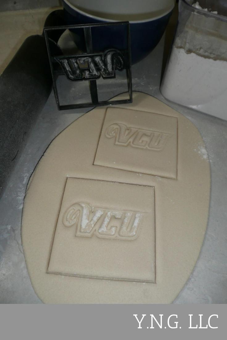 VCU Letters Impression Virginia Commonwealth University Cookie Cutter USA PR3449