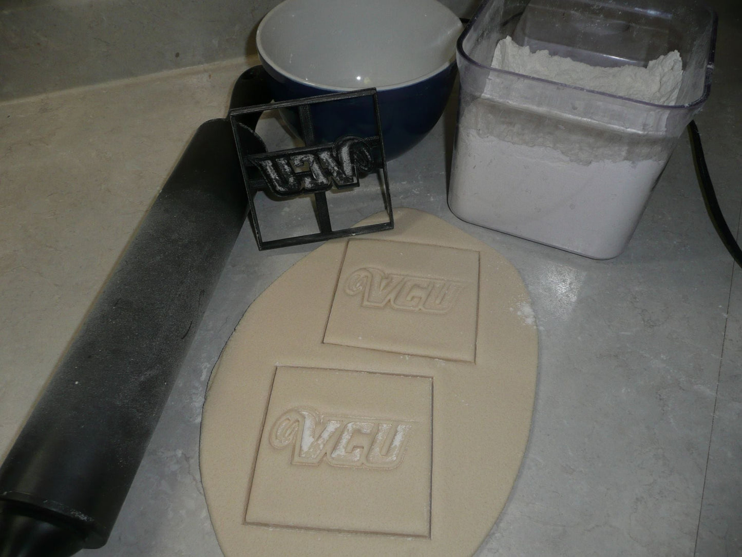 VCU Letters Impression Virginia Commonwealth University Cookie Cutter USA PR3449