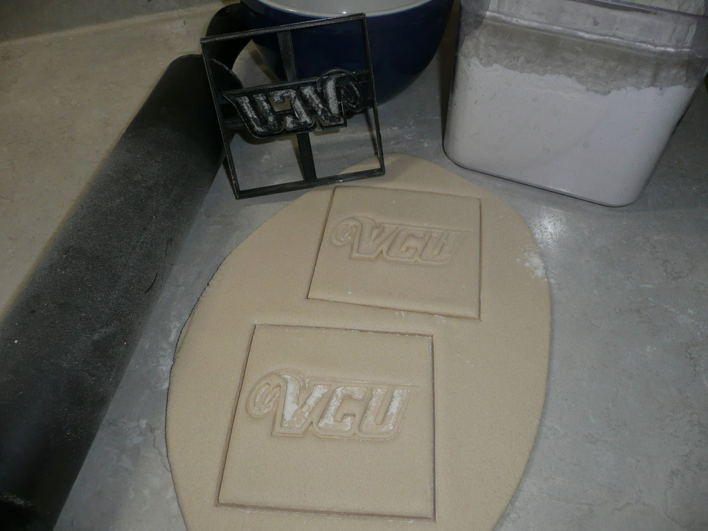 VCU Letters Impression Virginia Commonwealth University Cookie Cutter USA PR3449