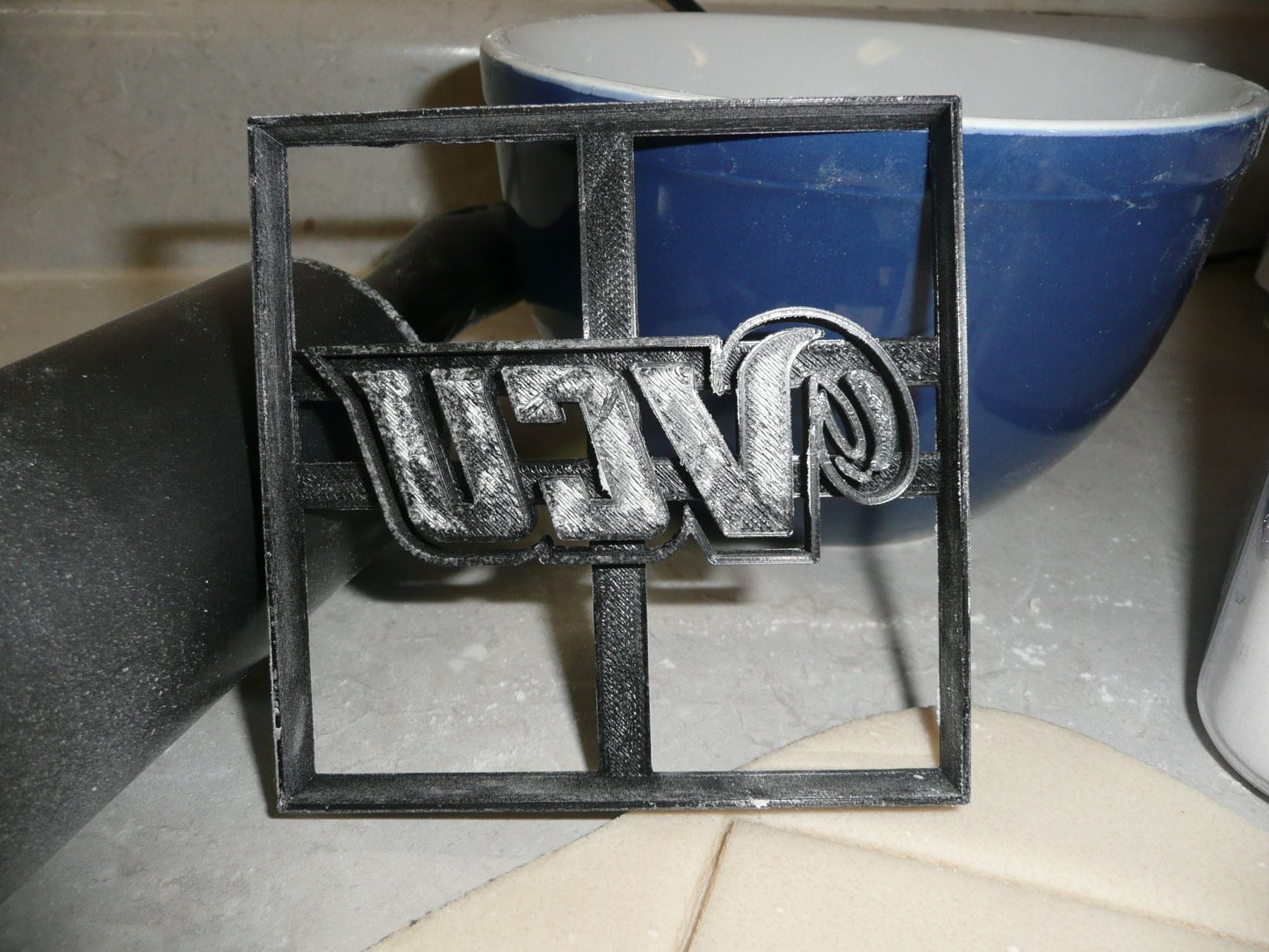 VCU Letters Impression Virginia Commonwealth University Cookie Cutter USA PR3449