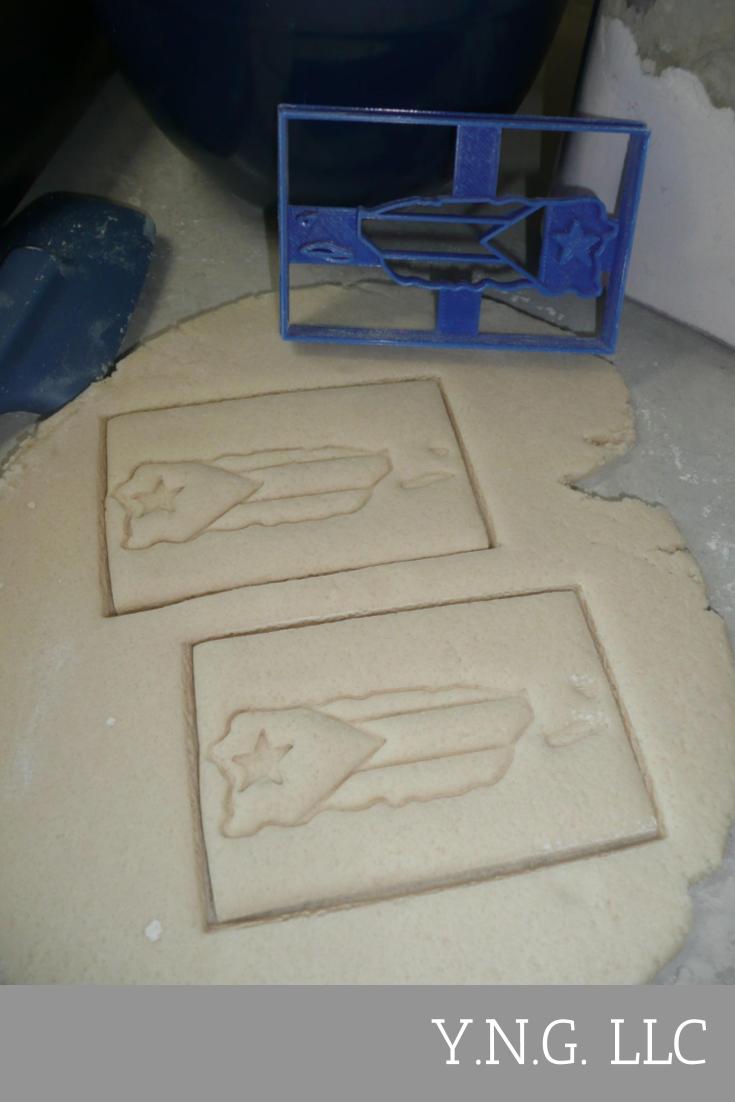 Puerto Rico Flag Commonwealth Island Cookie Cutter Baking Tool USA PR3450
