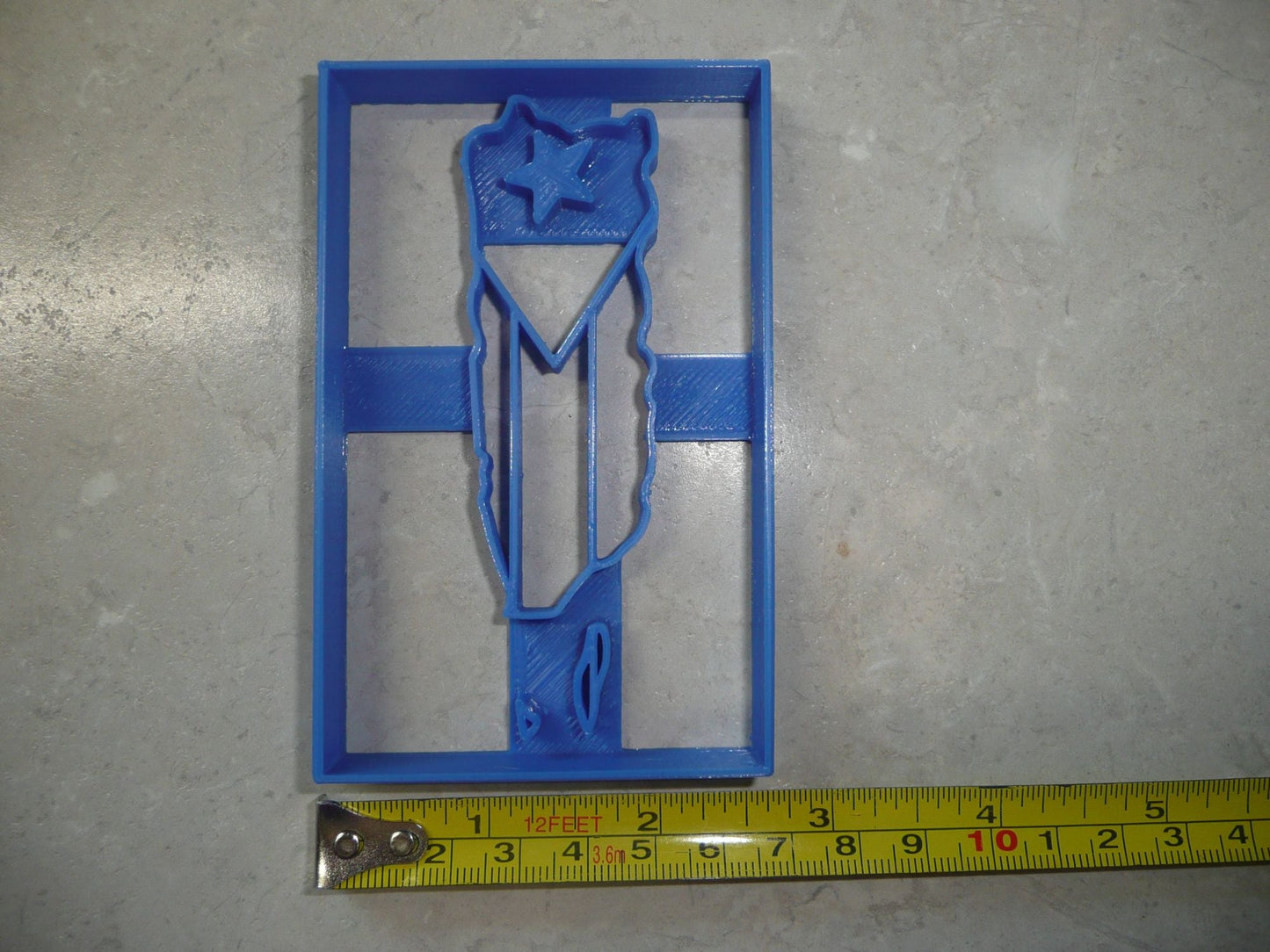Puerto Rico Flag Commonwealth Island Cookie Cutter Baking Tool USA PR3450
