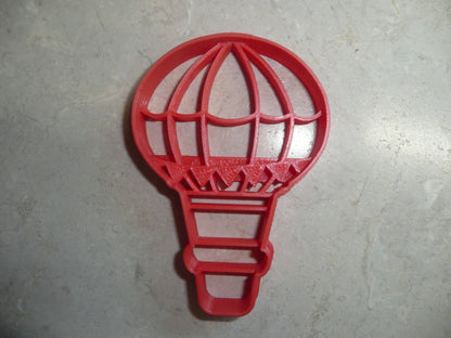 6x Hot Air Balloon Festival Fondant Cutter Cupcake Topper 1.75 IN USA FD3453