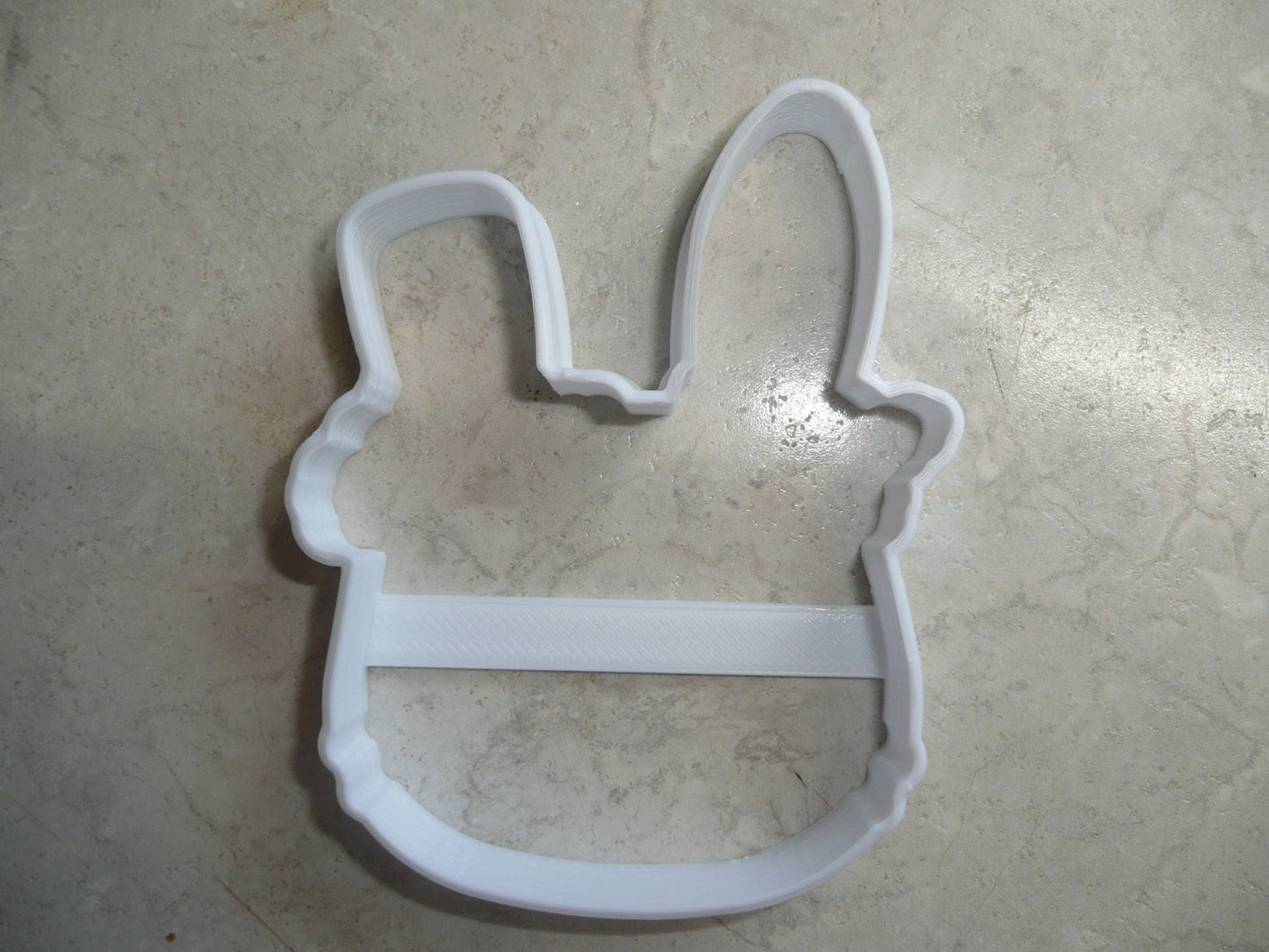 Bunny Face With Flowers Outline Rabbit Floral Easter Cookie Cutter USA PR3455