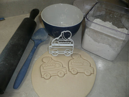 Ice Cream Truck Van Frozen Summer Treat Cookie Cutter Baking Tool USA PR3457