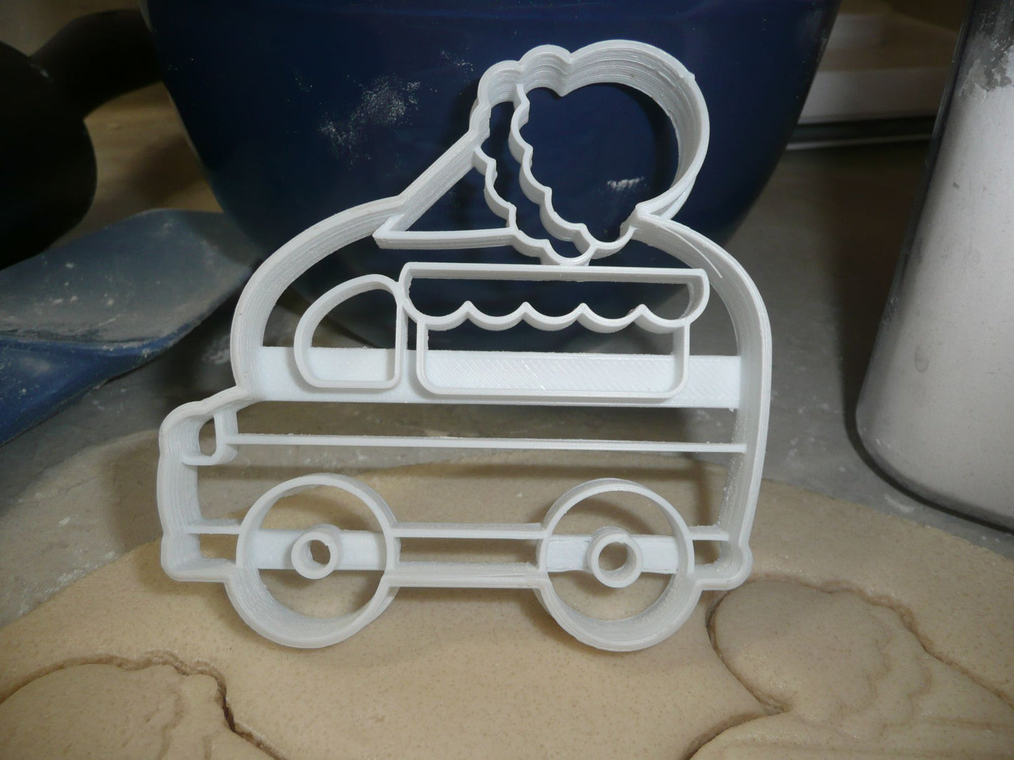 Ice Cream Truck Van Frozen Summer Treat Cookie Cutter Baking Tool USA PR3457