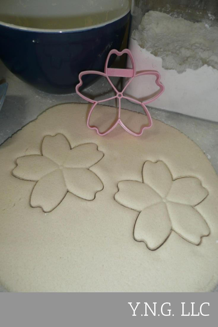 Flower 1 Five Petal Tropical Flowers Cookie Cutter Made in USA PR3460