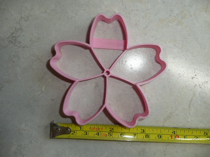 Flower 1 Five Petal Tropical Flowers Cookie Cutter Made in USA PR3460