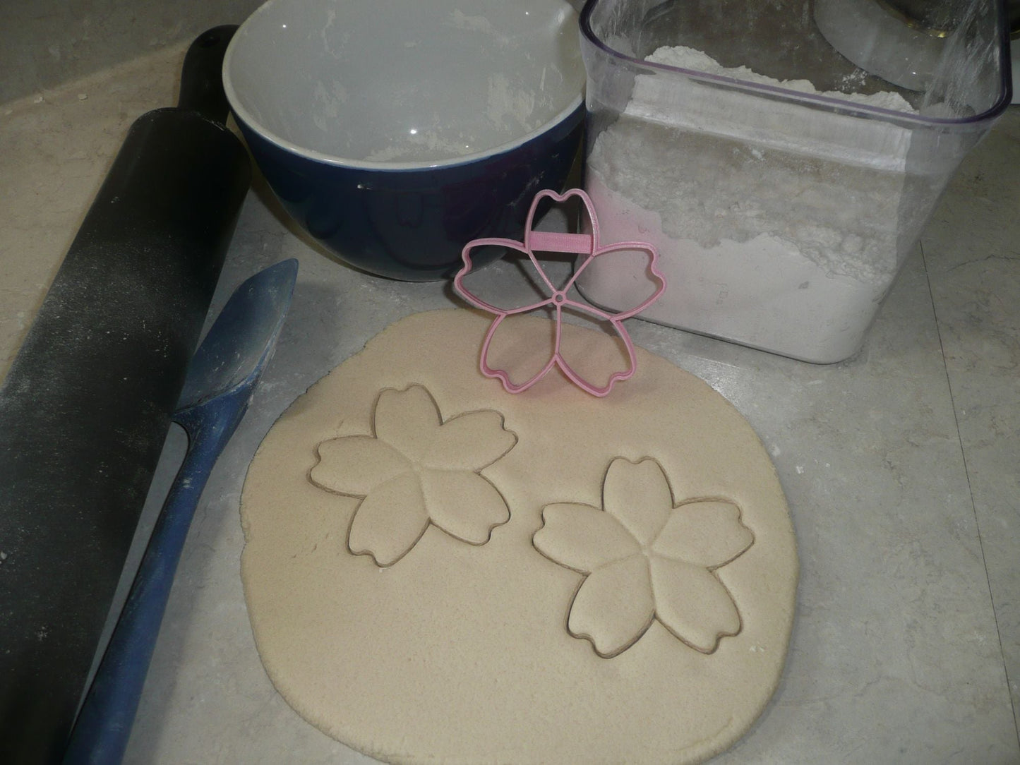 Flower 1 Five Petal Tropical Flowers Cookie Cutter Made in USA PR3460