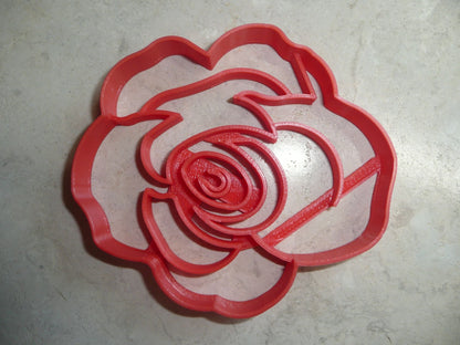 Flower 2 Rose Bloom Flowers Cookie Cutter Baking Tool USA PR3461