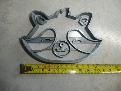 Raccoon Face Cute Masked Animal Mammal Cookie Cutter Baking Tool USA PR3464