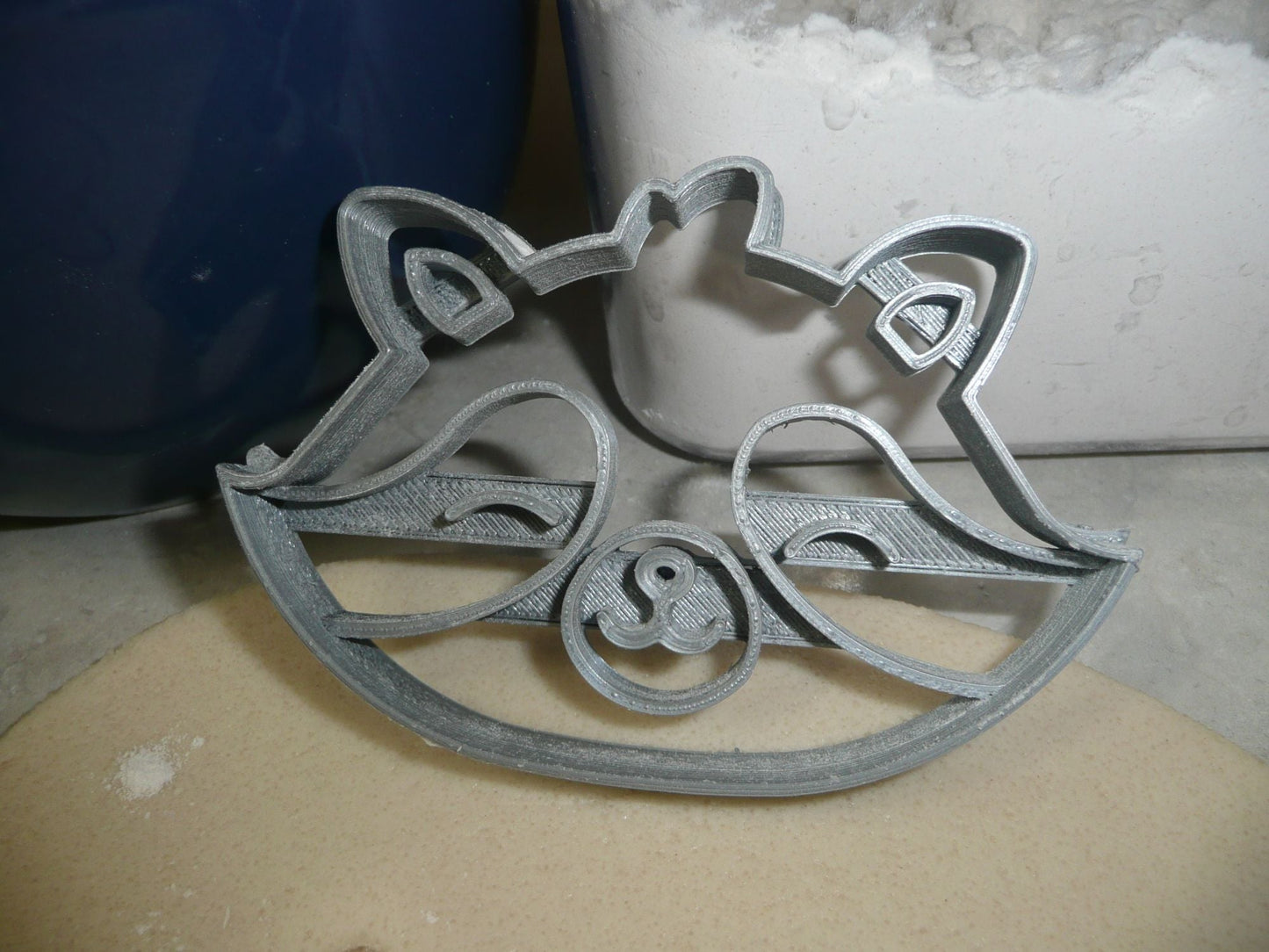 Raccoon Face Cute Masked Animal Mammal Cookie Cutter Baking Tool USA PR3464