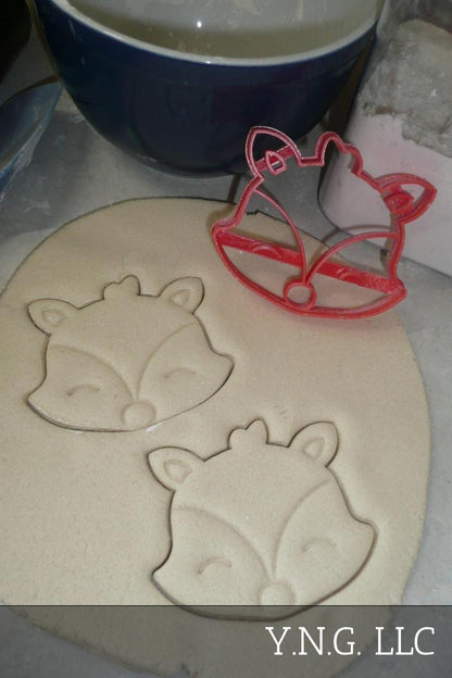 Fox Face Cute Furry Animal Mammal Cookie Cutter Baking Tool USA PR3465